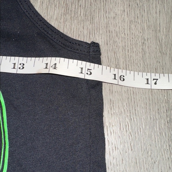 Black Tank Top with Green Collin Irish pub and grill tank - Picture 5 of 6